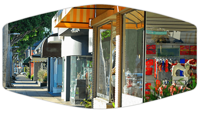 Commercial store fronts